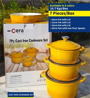 7pcs Cast Iron Cookware