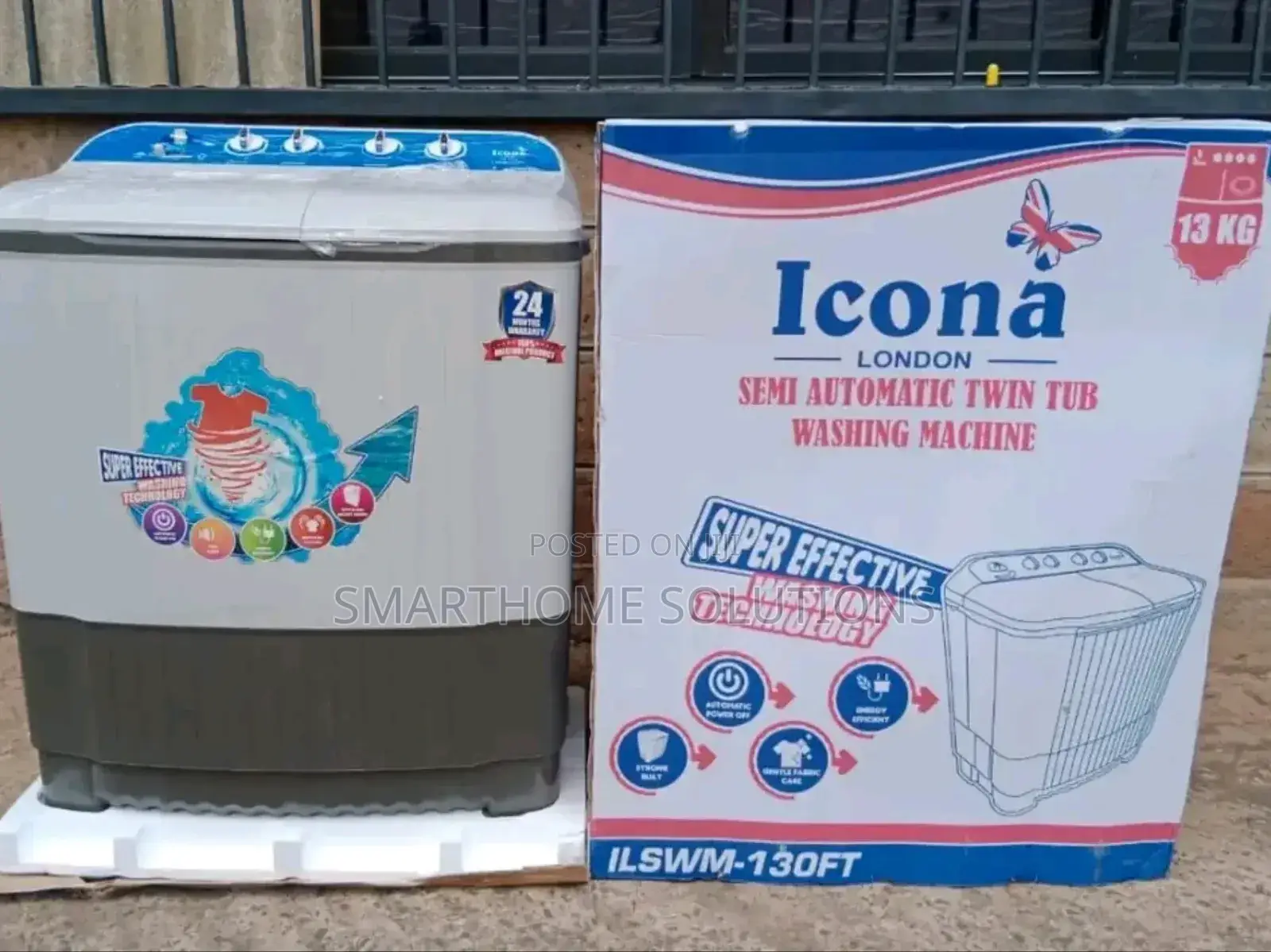 Fabric Care - 13kg Icona Washing Machine - Semi-Auto