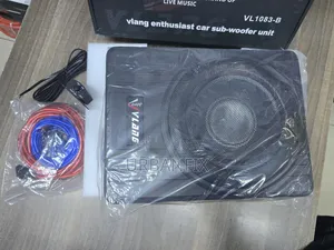 1800watts Underseat Subwoofer With Cables Set and Bass Knob