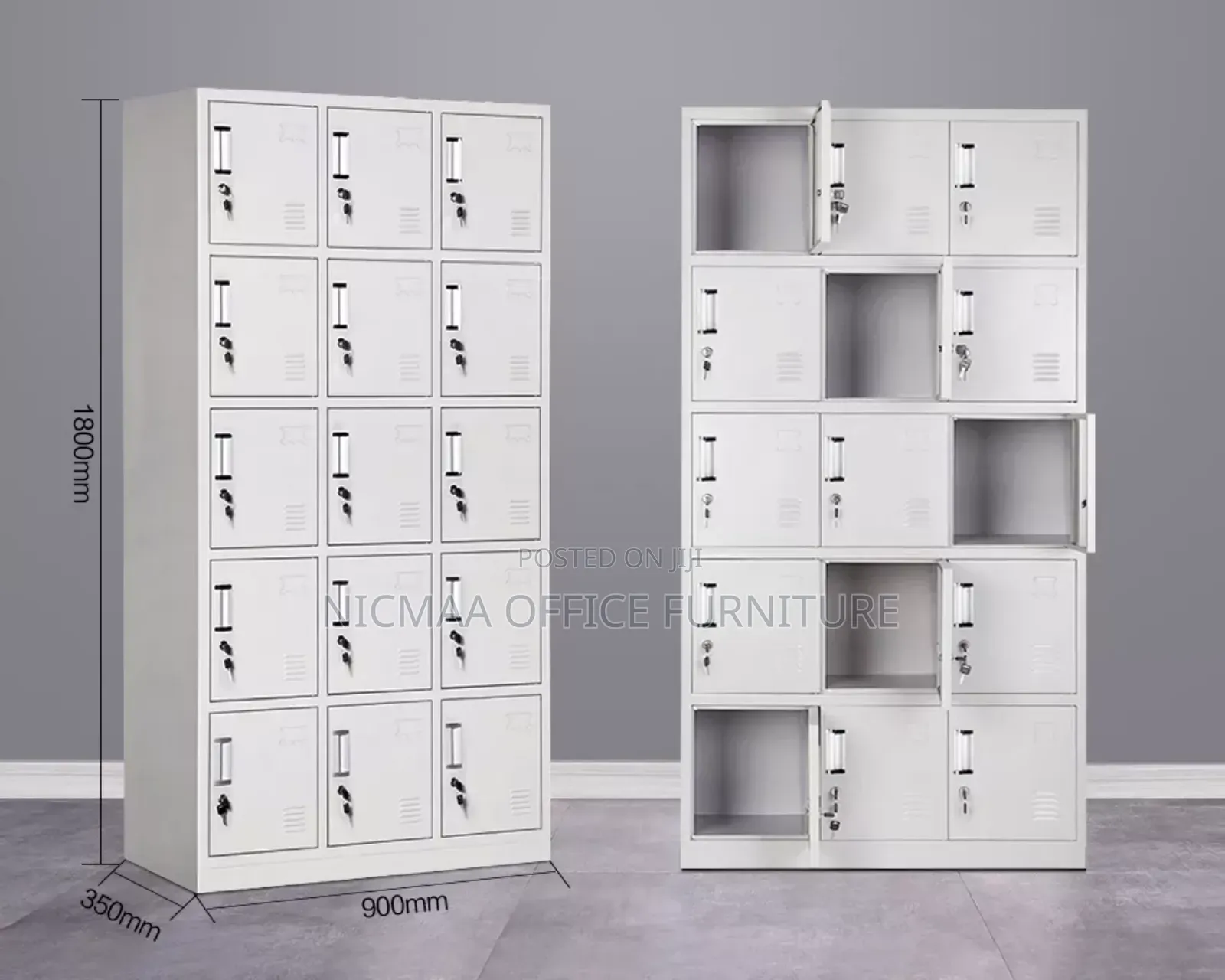 15-Locker Storage Cabinet