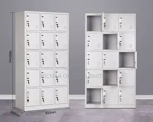 15-Locker Storage Cabinet