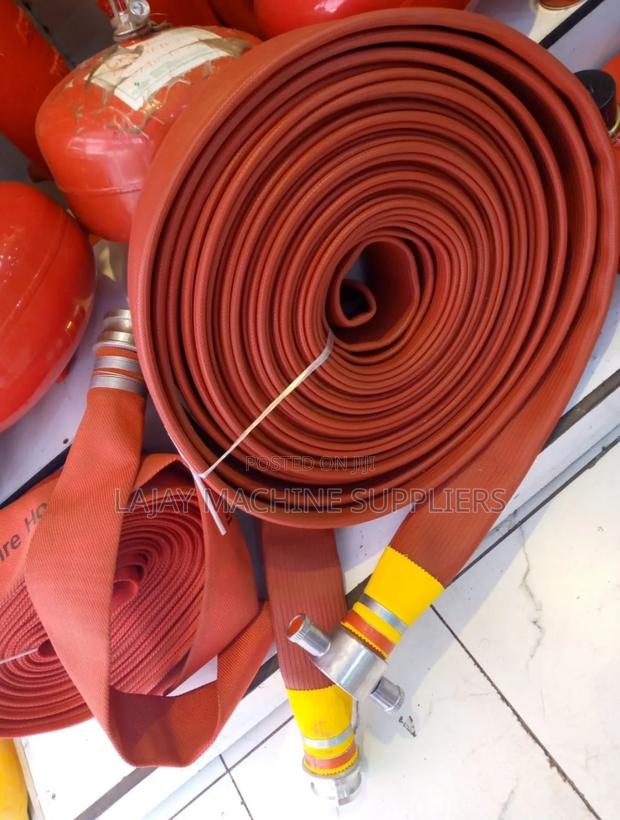 Durable Rubber-Lined Red Delivery Hose 3 Inches - thumbnail 3
