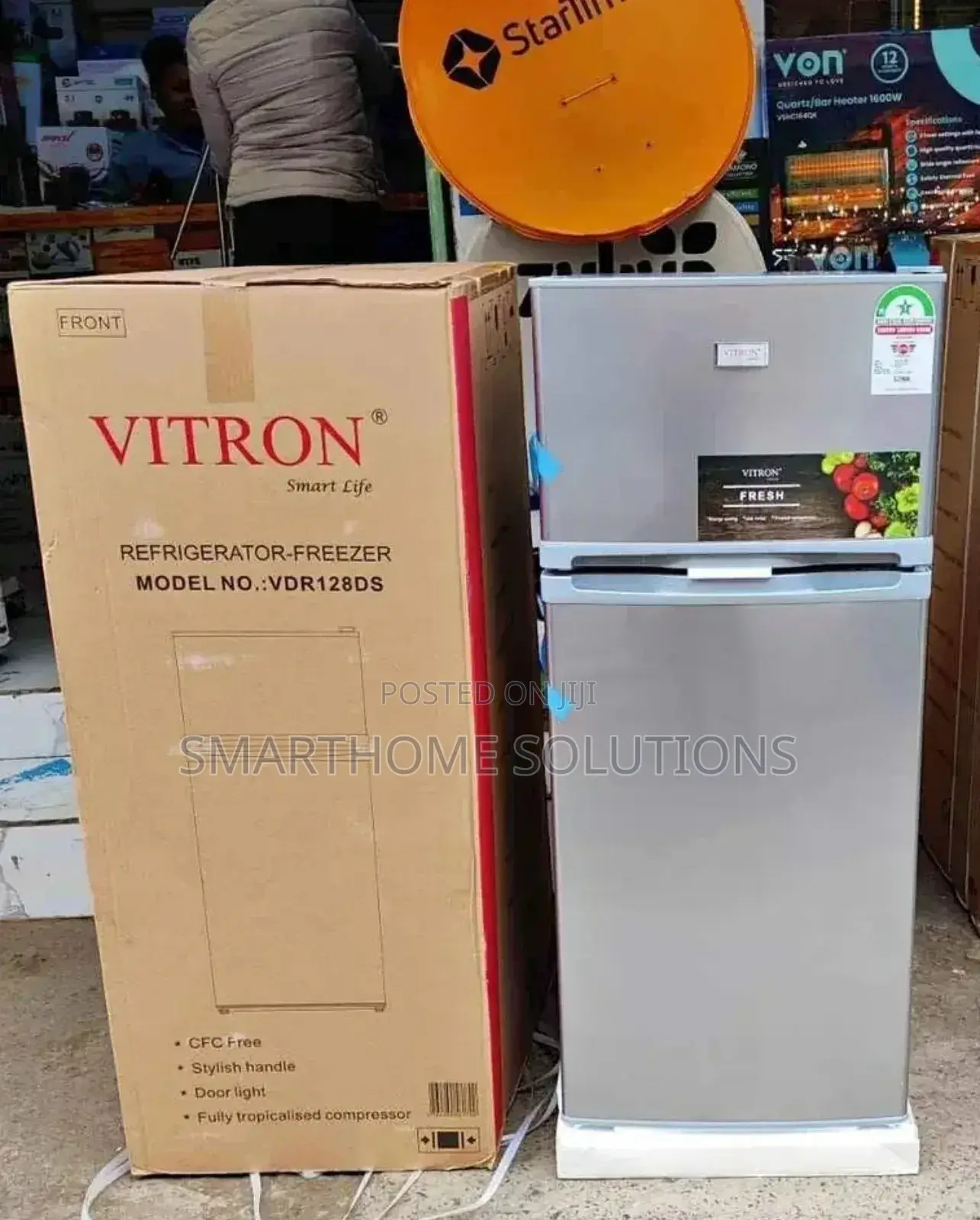 Vitron 128l Double Door Direct Cool Refrigerator