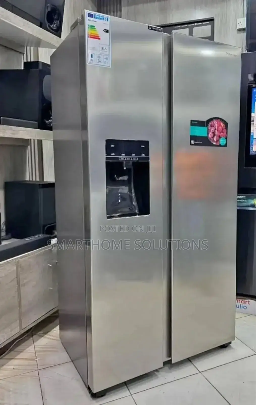 Hisense 518l Side by Side Fridge With Water Dispenser