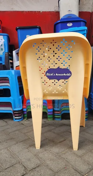 Cream Skyplast Armless Plastic Chair