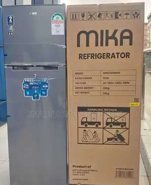 Mika 168l 2 Doors Defrost (Direct Cool)Silver•
