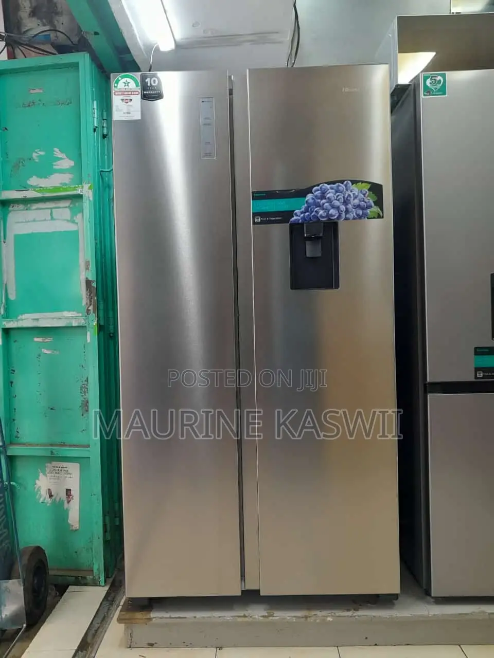 Hisense 518 Liters Side by Side Ref518dr With Dispenser