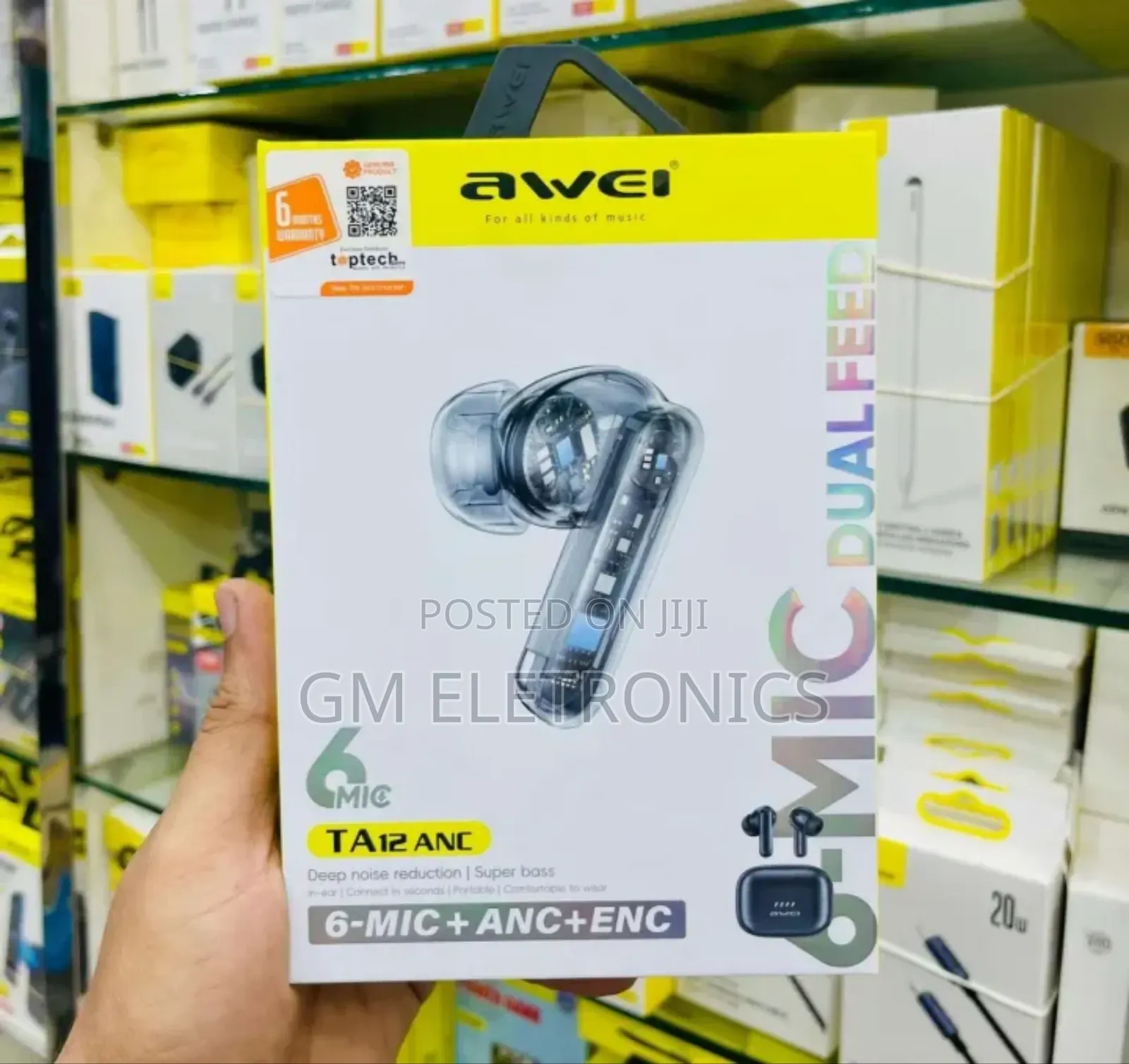 Awei Ta12 Anc TWS Wireless Earbud Bluetooth V5.4.