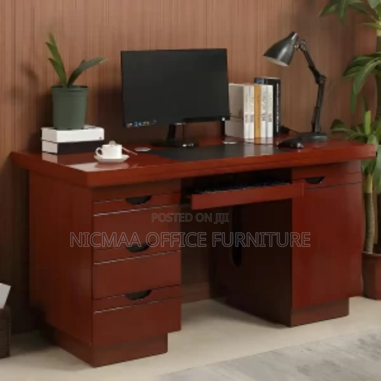 1.4m Mahogany Executive Desk