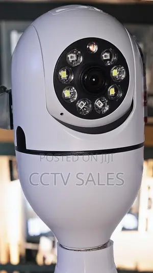 V380 Bulb Camera Wifi PTZ Camera, Automatic Motion Track