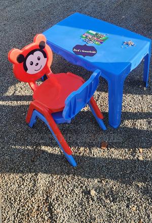 Babies Plastic Chair With a Table Set - thumbnail 2