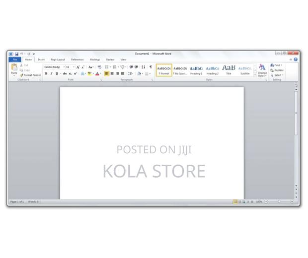 Microsoft Office 2010 - main view