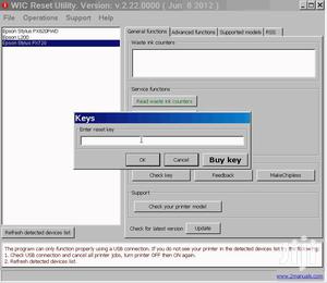 Epson Reset Codes