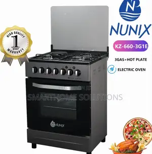 Nunix 60 by 60 Standing Cooker 3+1