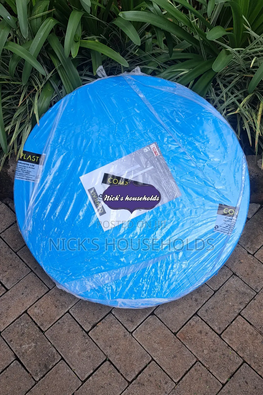 Blue Complast Round Plastic Table