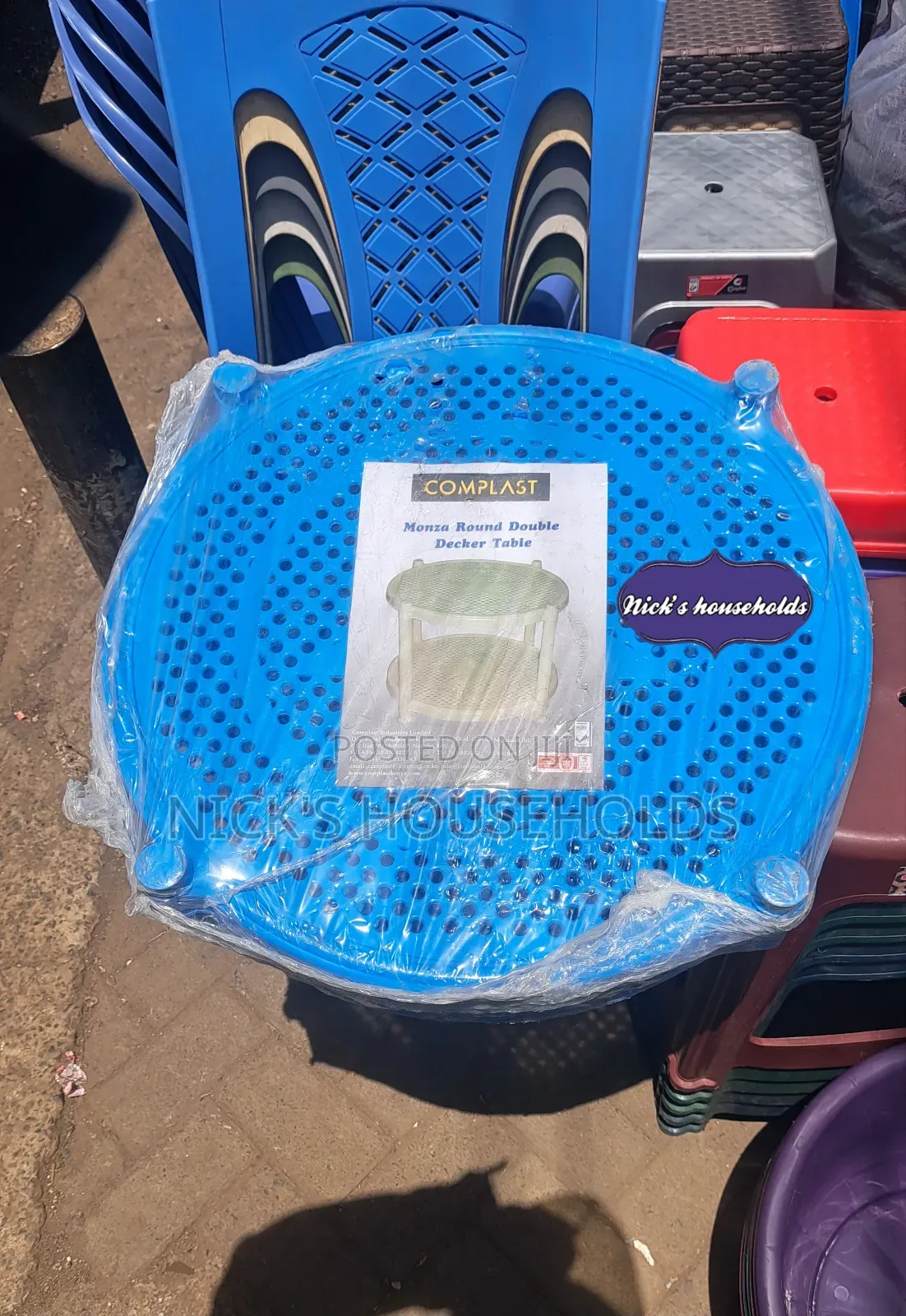 Kitchen Plastic Table With 2 Layers