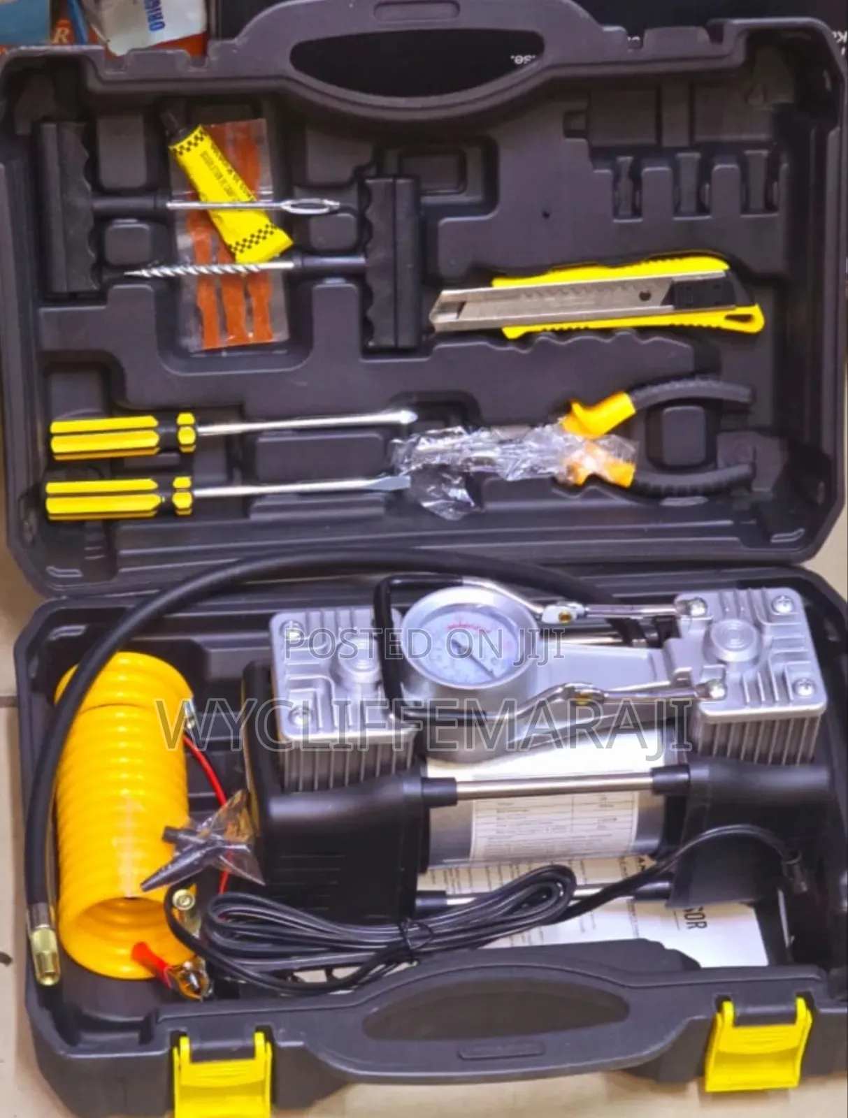 Double Cylinder Air Compressor With Tools