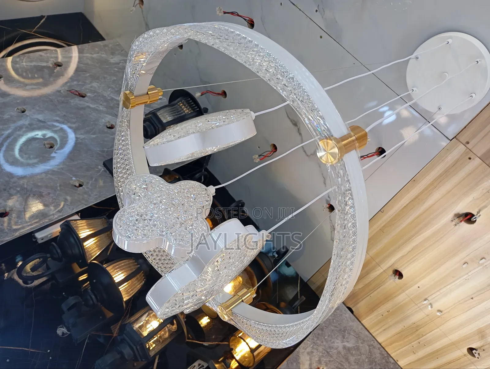 3 Heads Hanging Chandelier Indoor Living Room Pendant Light