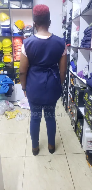 Navy Blue Customized Double Sided Apron for Housekeepers