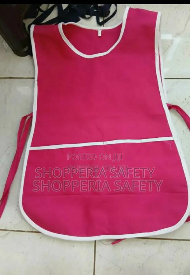 Red With White Double Sided Apron - main view