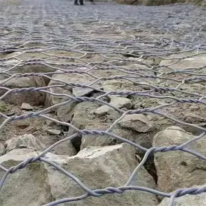 Galvanized Gabion Boxes 2×1×1m, 2.4d
