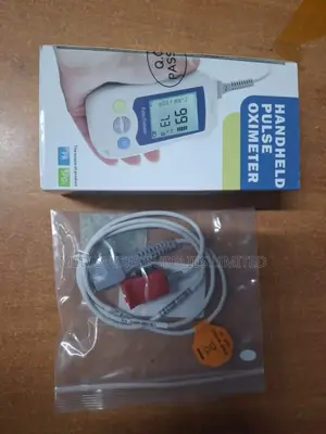 Handheld Pulse Oximeter With Pediatric Probe.
