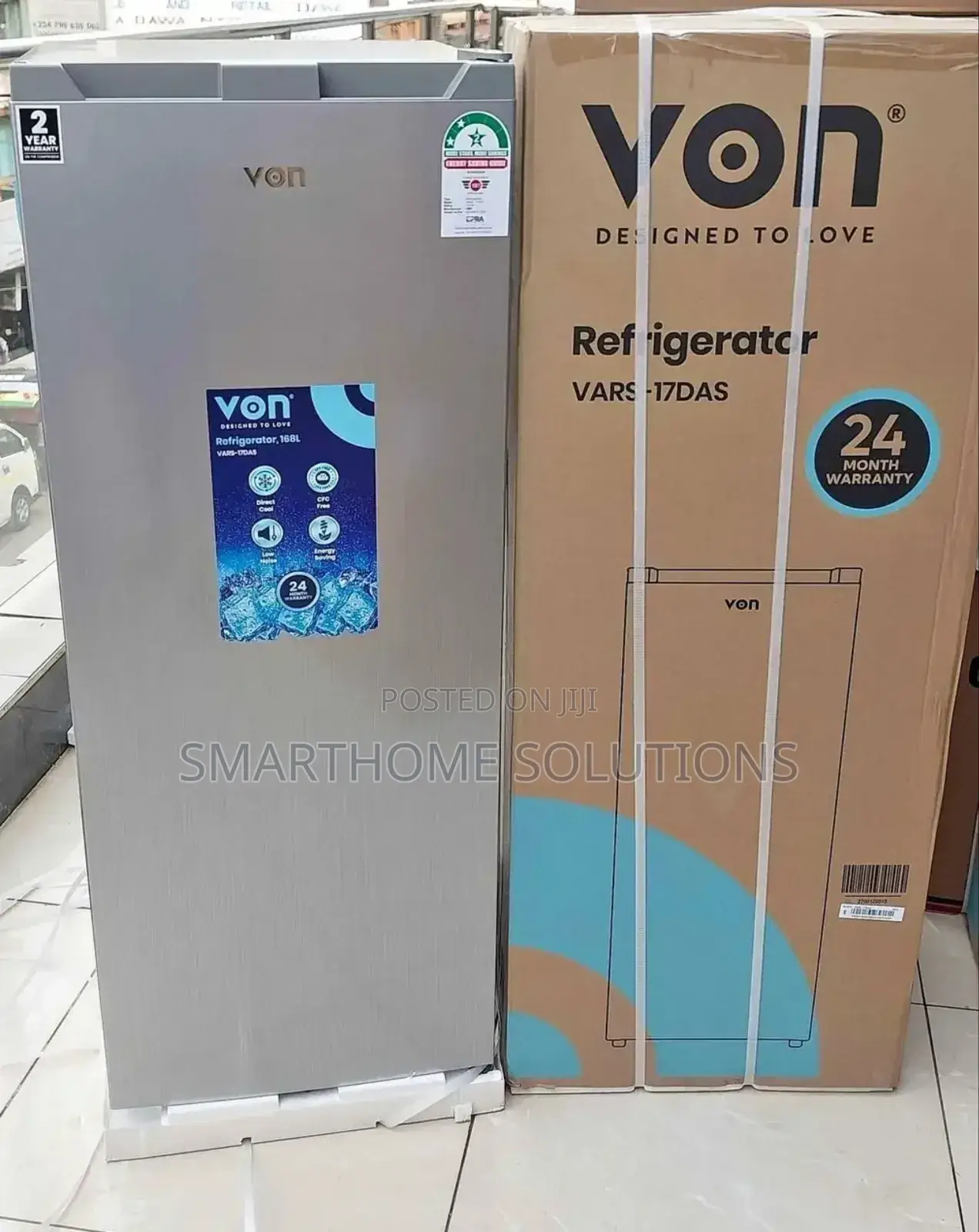 Good Quality Von 168 Litres Double Door Fridge