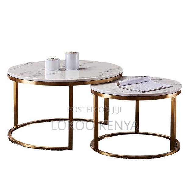 Coffee Table: Nesting Circular Round Dining Table - thumbnail 3