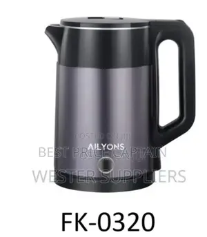 2 Litres Black Ailyons Plastic Kettle