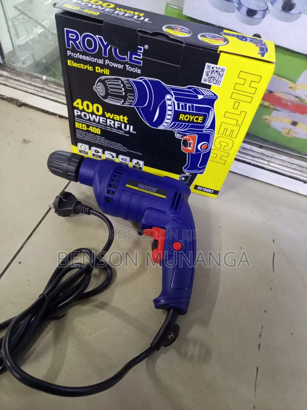 Royce Drill 400watts/ Powerful Corded Drill