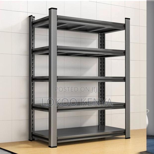 Office Rack: Metallic 4-Tier Storage Office Rack