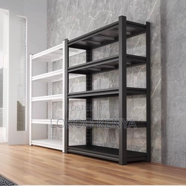 Office Rack: Metallic 4-Tier Storage Office Rack - thumbnail 2