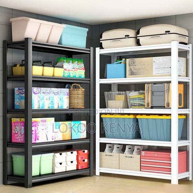 Office Rack: Metallic 4-Tier Storage Office Rack - thumbnail 5