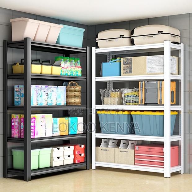 Office Rack: Metallic 4-Tier Storage Office Rack - thumbnail 6