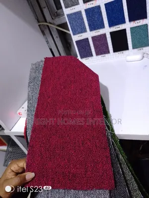 Maroon Delta Carpet 4mm Floor Carpet for Warmth