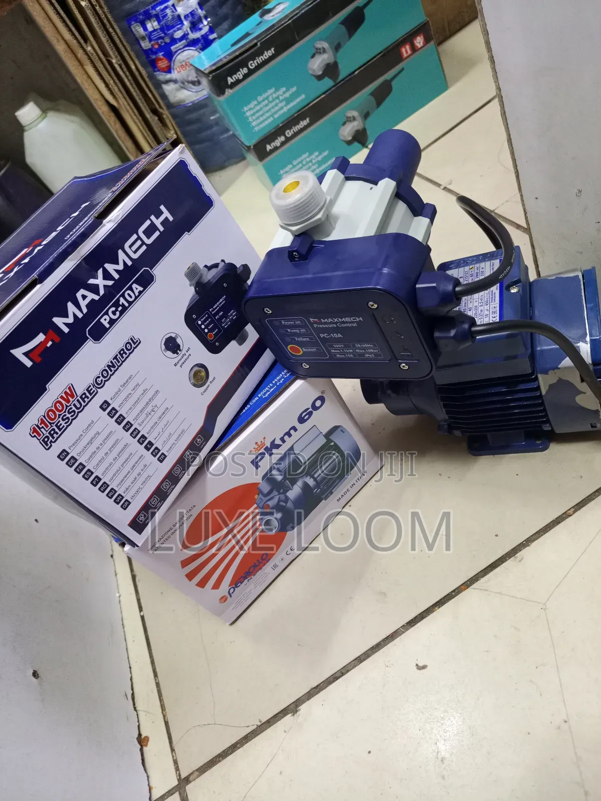Pedrollo Water Pump 0.5hp + Maxmech Pressure Controller