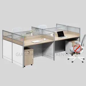 Workstations:4-Way Rectangular Office Workstation Table
