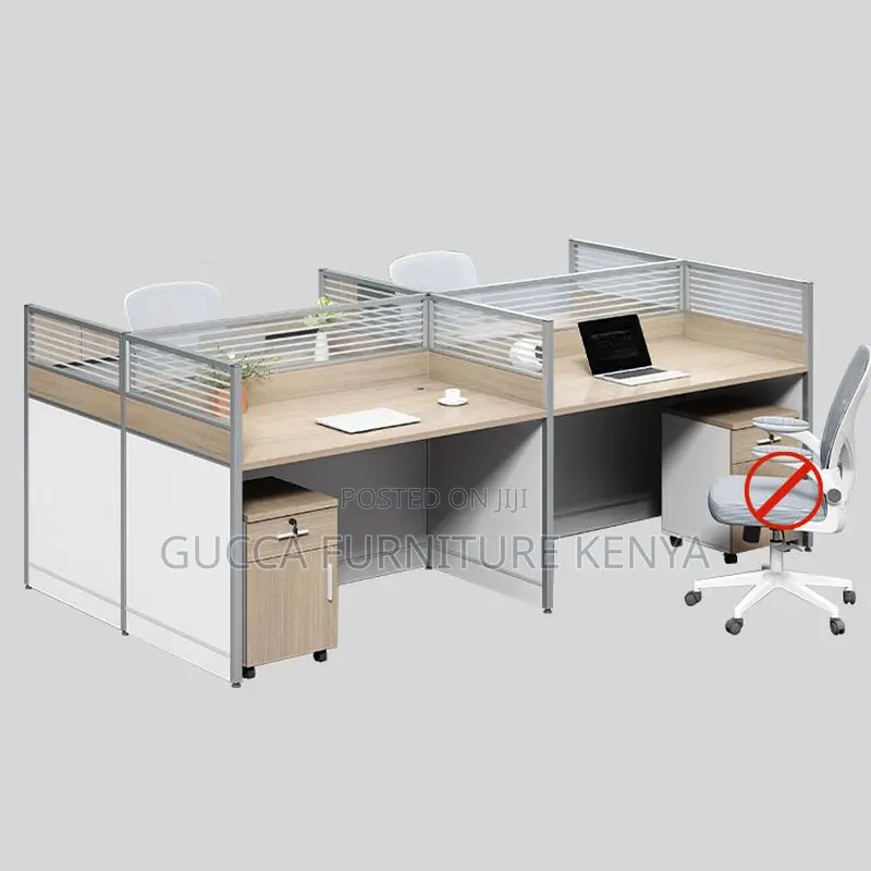 Workstations:4-Way Rectangular Office Workstation Table
