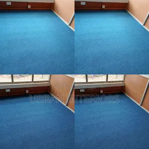 Ocean Blue Wall to Wall Carpets. 4m Constant Width