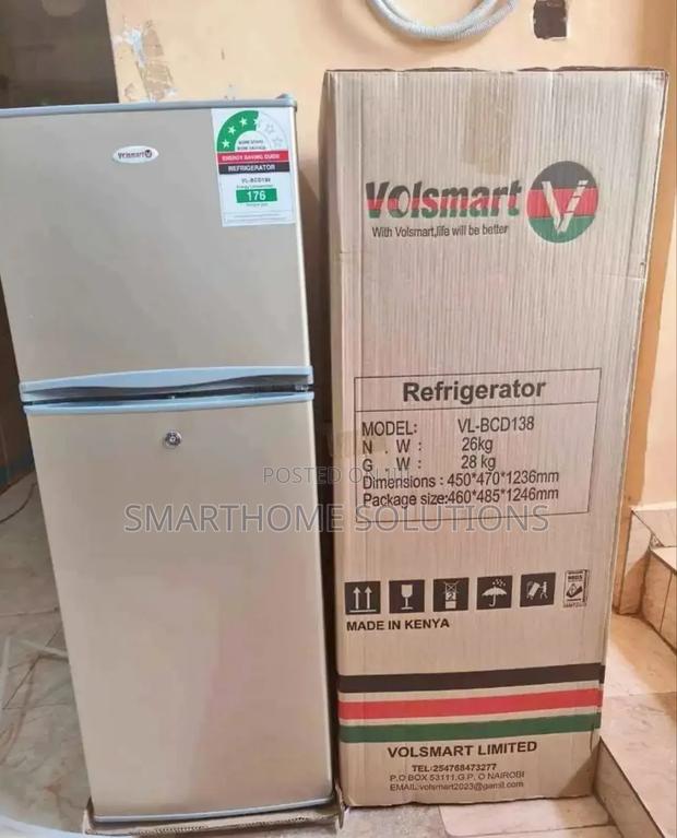 Cool Volsmart 138l Fridge Double Door BDC-138lfr - main view