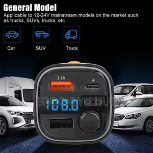 Adjustable 4 in 1 Car Mp3 Player With Type C Charging Port