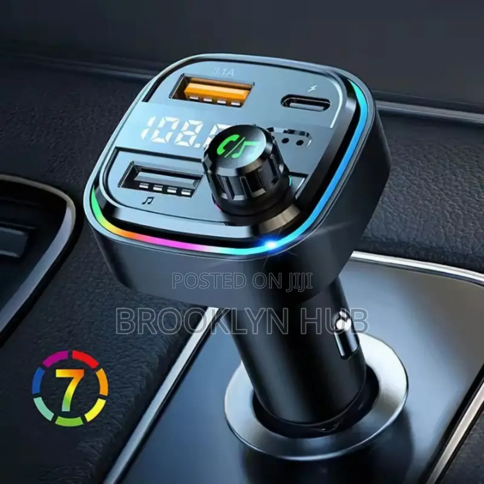 Adjustable 4 in 1 Car Mp3 Player With Type C Charging Port