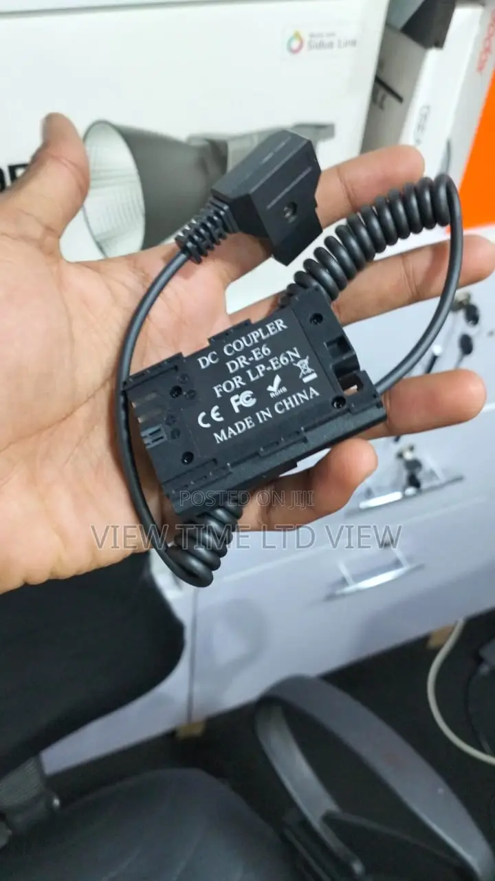 D-Tap to Lp-E6 Dummy Battery Power Cable