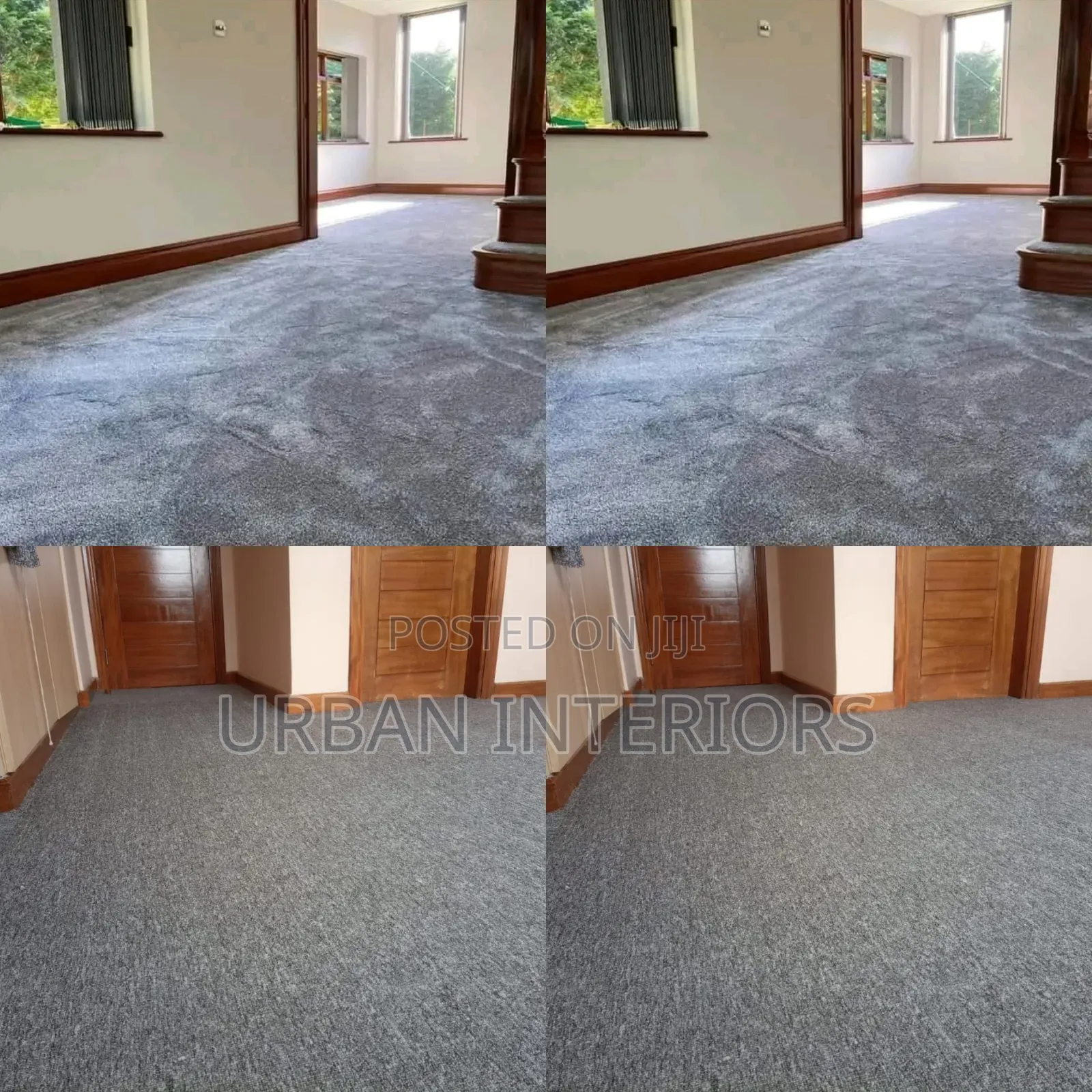 Grey Wall to Wall Carpets. Office 4mm Carpets. Best Brand