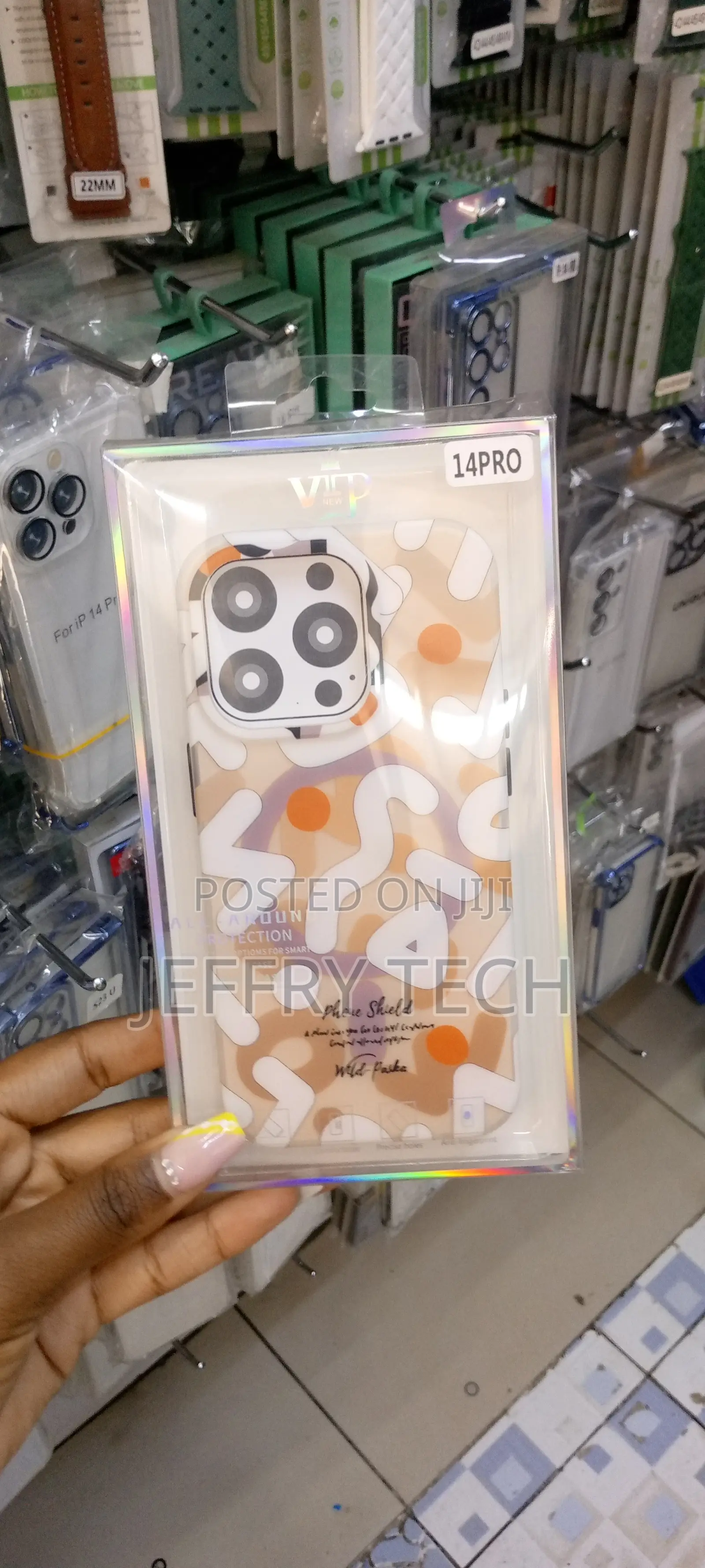 iPhone14pro Magsafe Palka New Cases -Orange and White