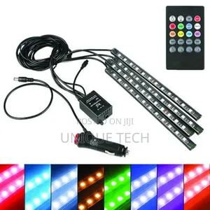 Car Led Interior Lights – 4pcs Vibrant Ambient Light