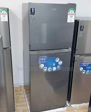 Mika 138litres Double Door Fridge,Top Freezer