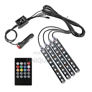 Led Car Interior Lights – 4pcs Soft Glow Custom Colors