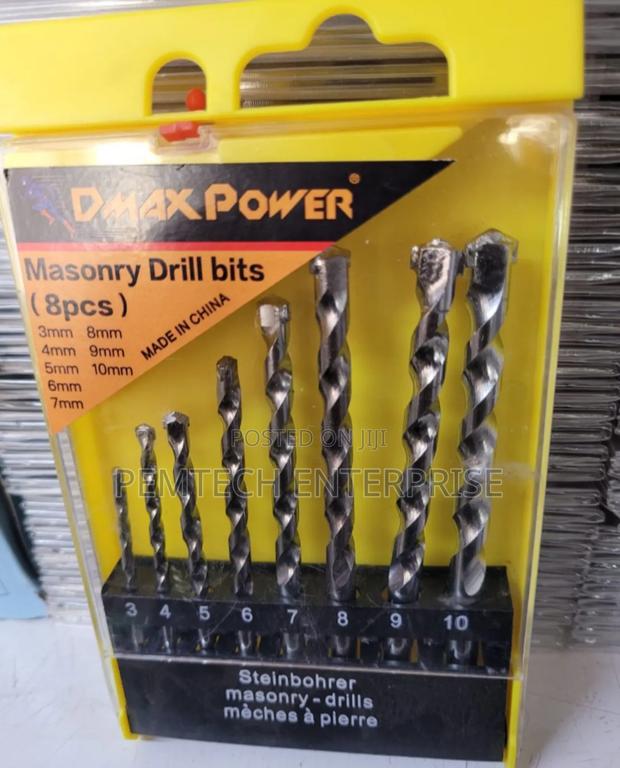 8pcs Masonry Drill Bits - main view