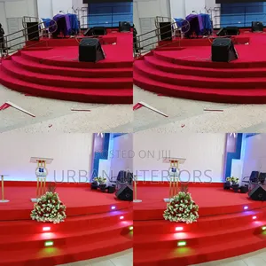 Red Delta Altar Carpets. Wall to Wall Church Carpets